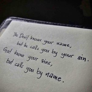 God calls you by name