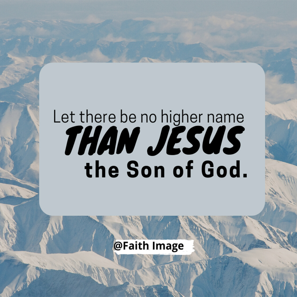 No Other Name Than Jesus