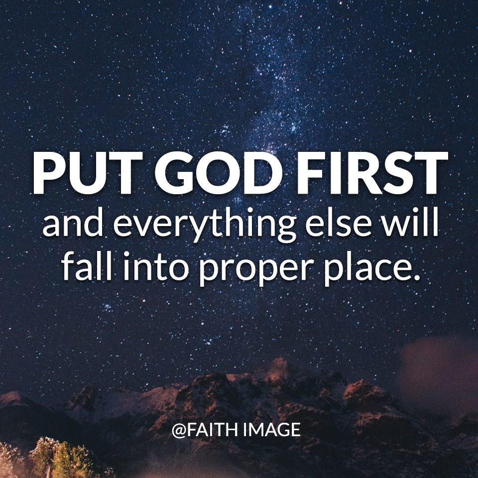 put-god-first