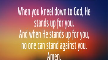 When you kneel down – Faith Image