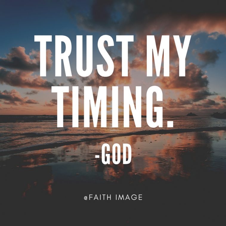 trust gods timing