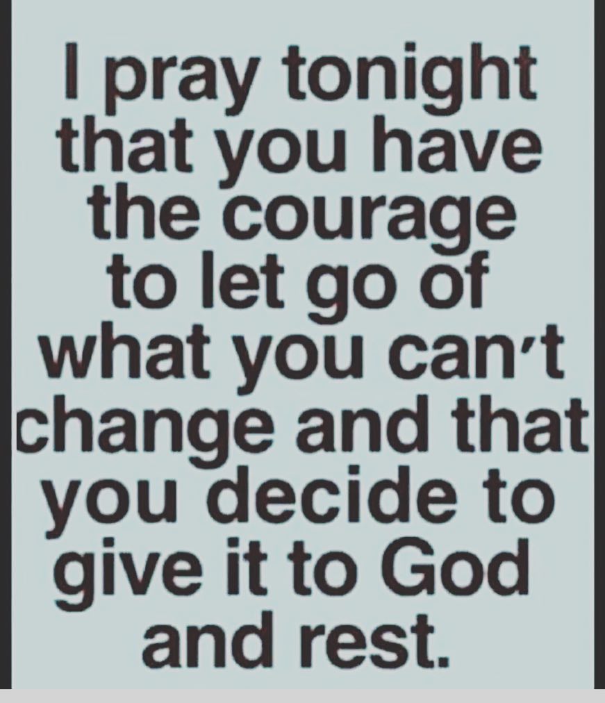 I pray tonight