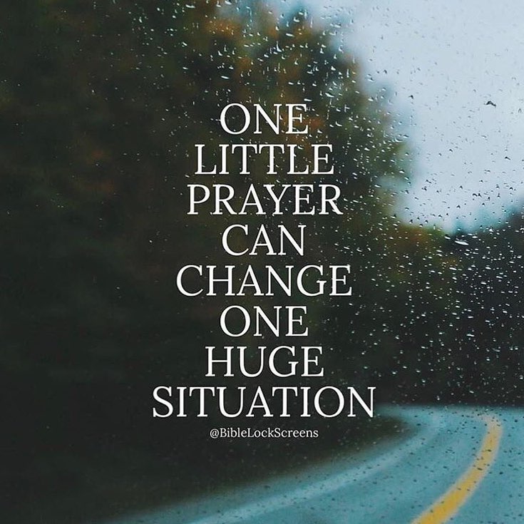 One little prayer