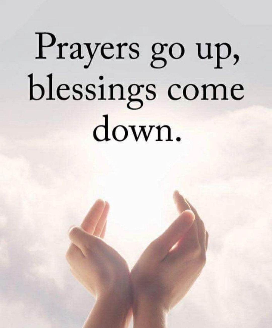 Prayers go up