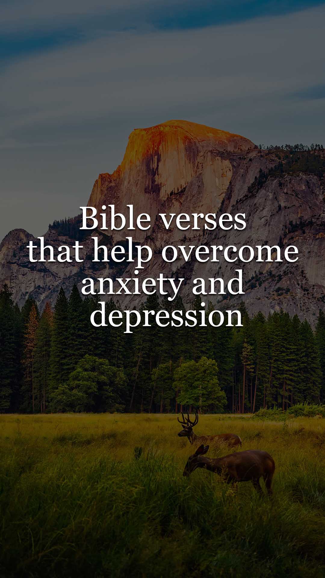 Bible verses that help overcome anxiety and depression