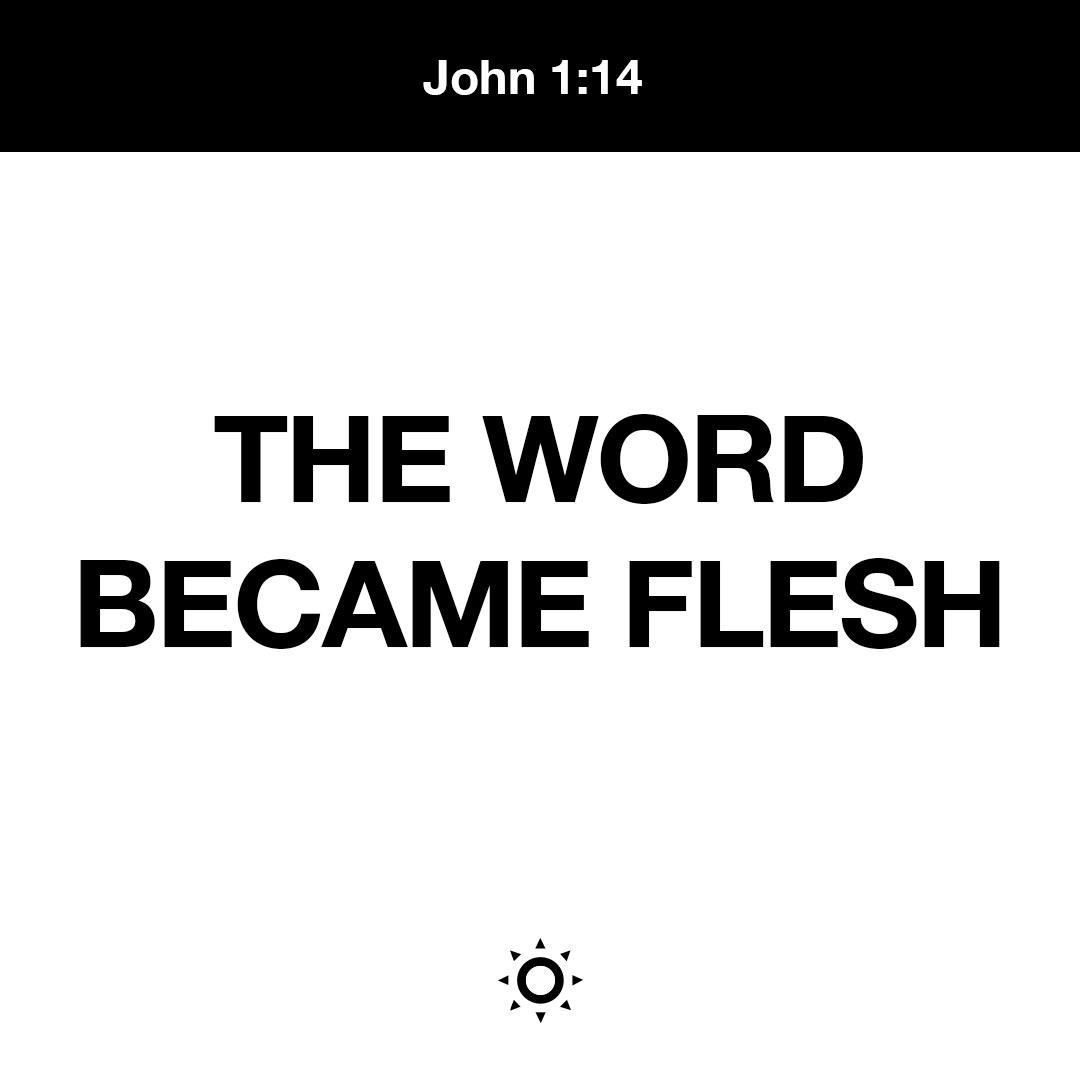 The Word Became Flesh And Made His Dwelling Among Us We Have Seen His Glory Th 