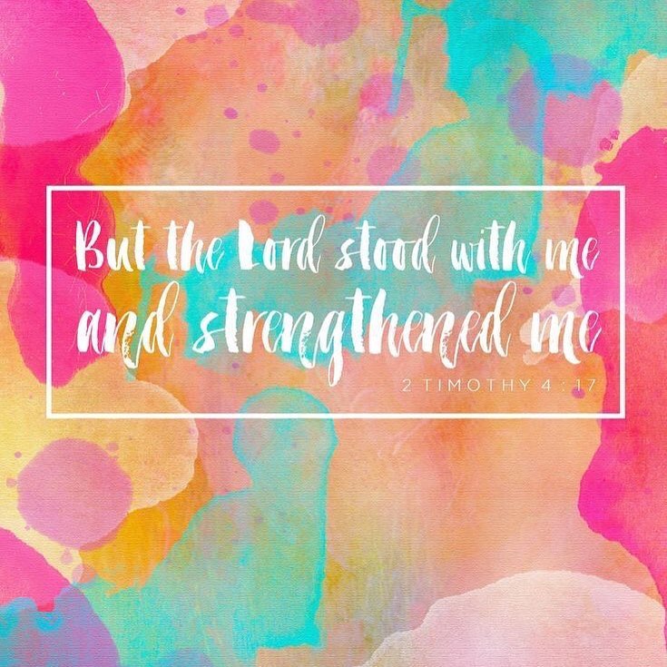“But the Lord stood at my side and gave me strength, so that through me ...