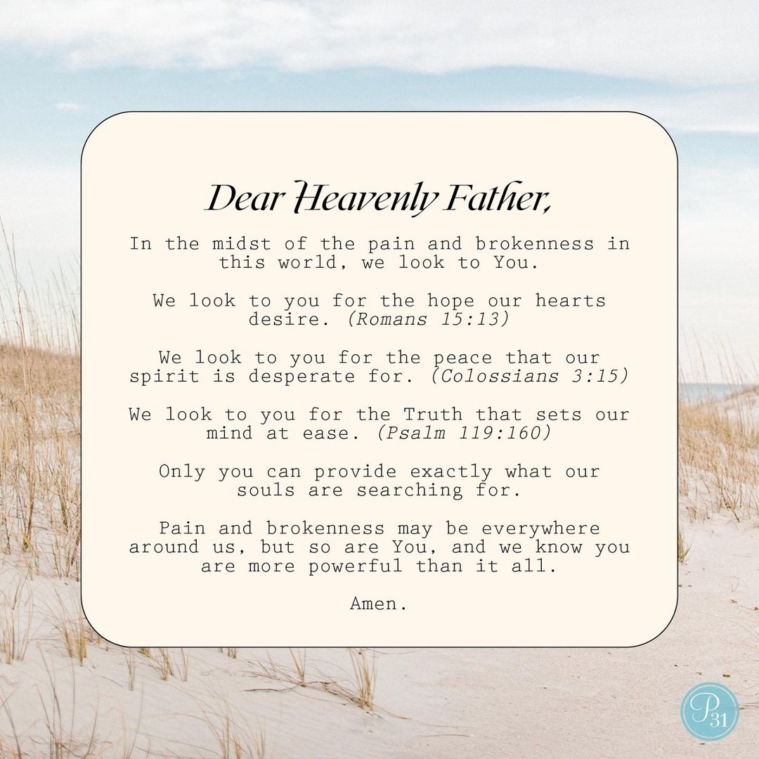 A prayer to begin our week…...