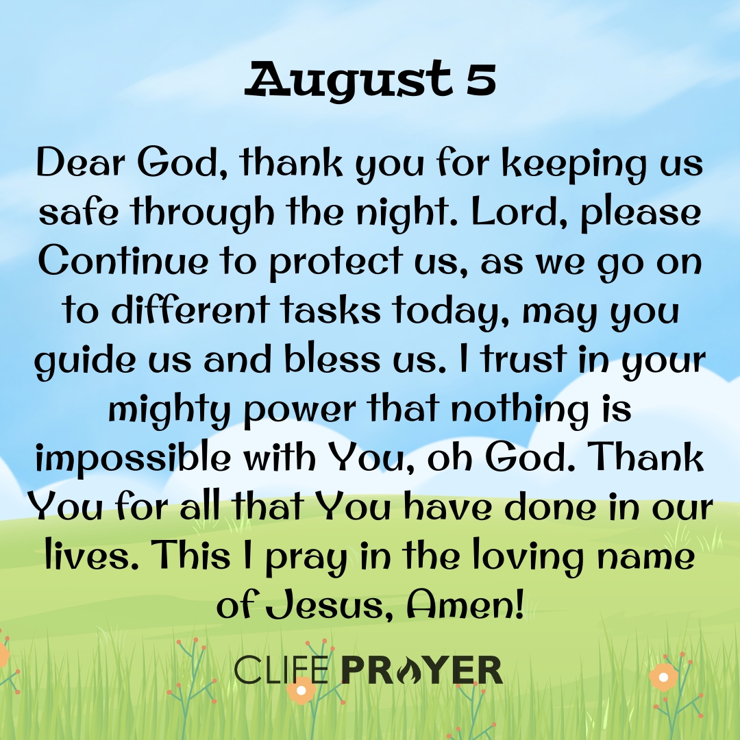 May you guide us and bless us – CLife Prayer