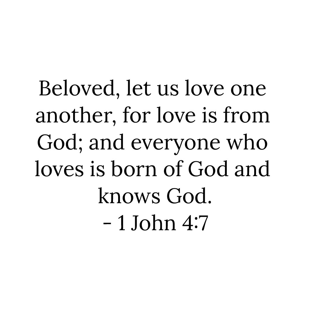 1 John 4v7