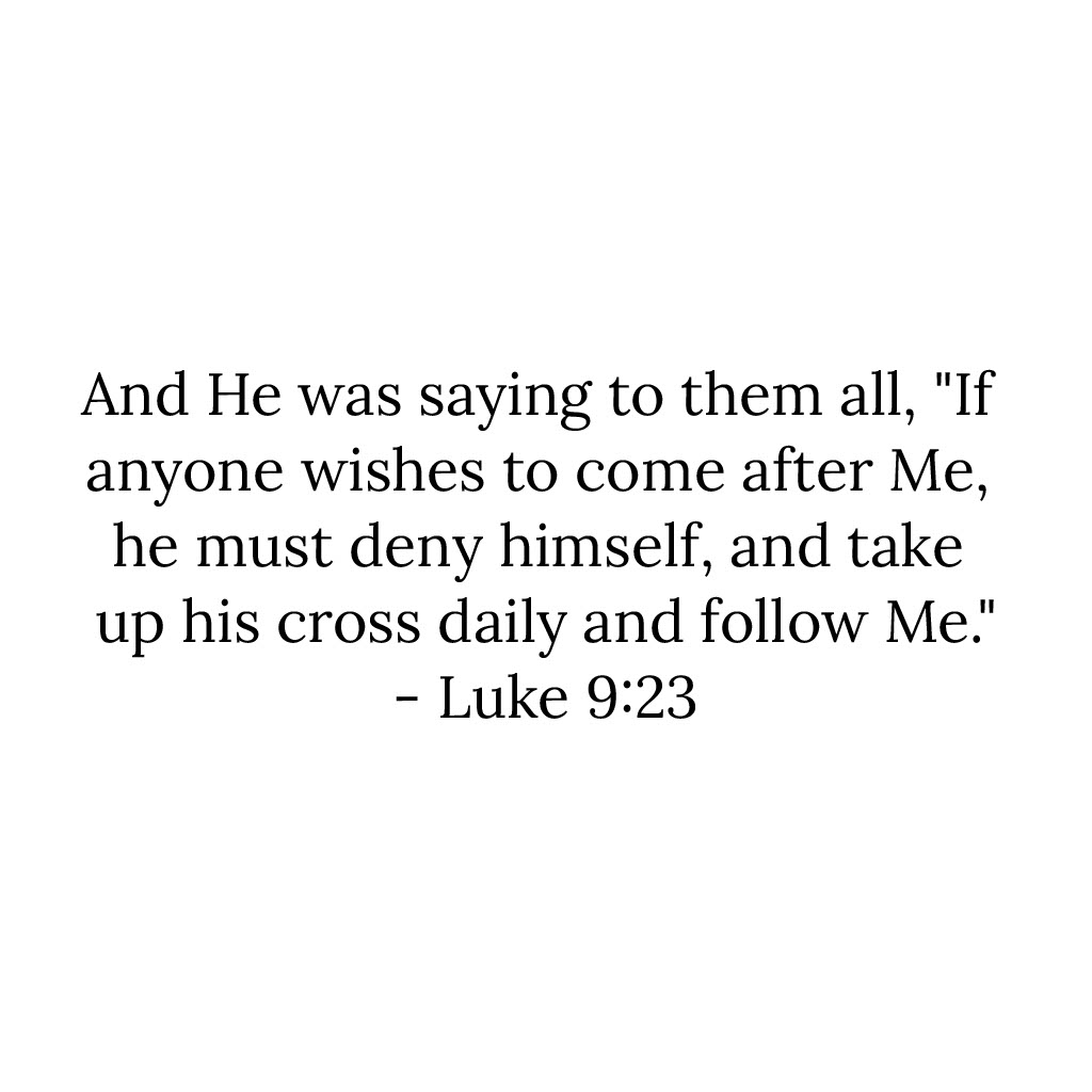 Luke 9v23