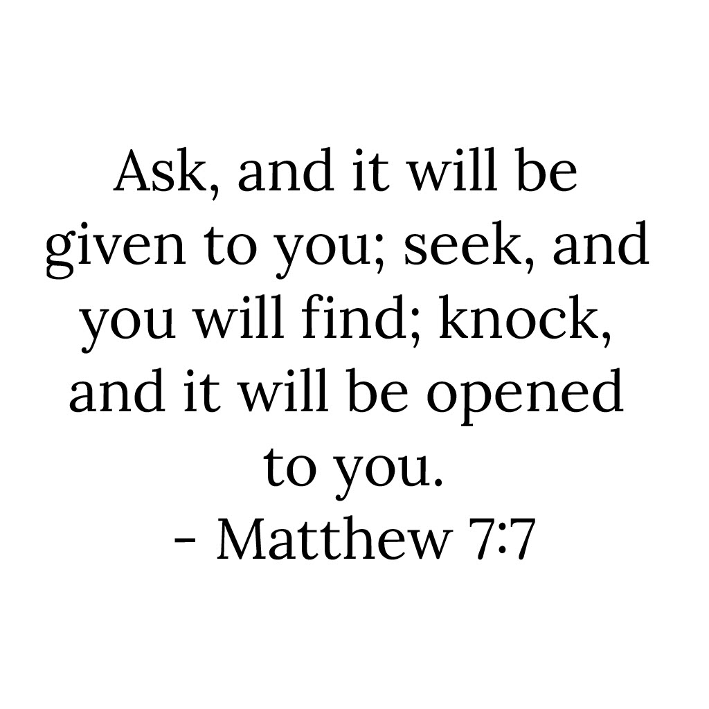 Matthew 7v7