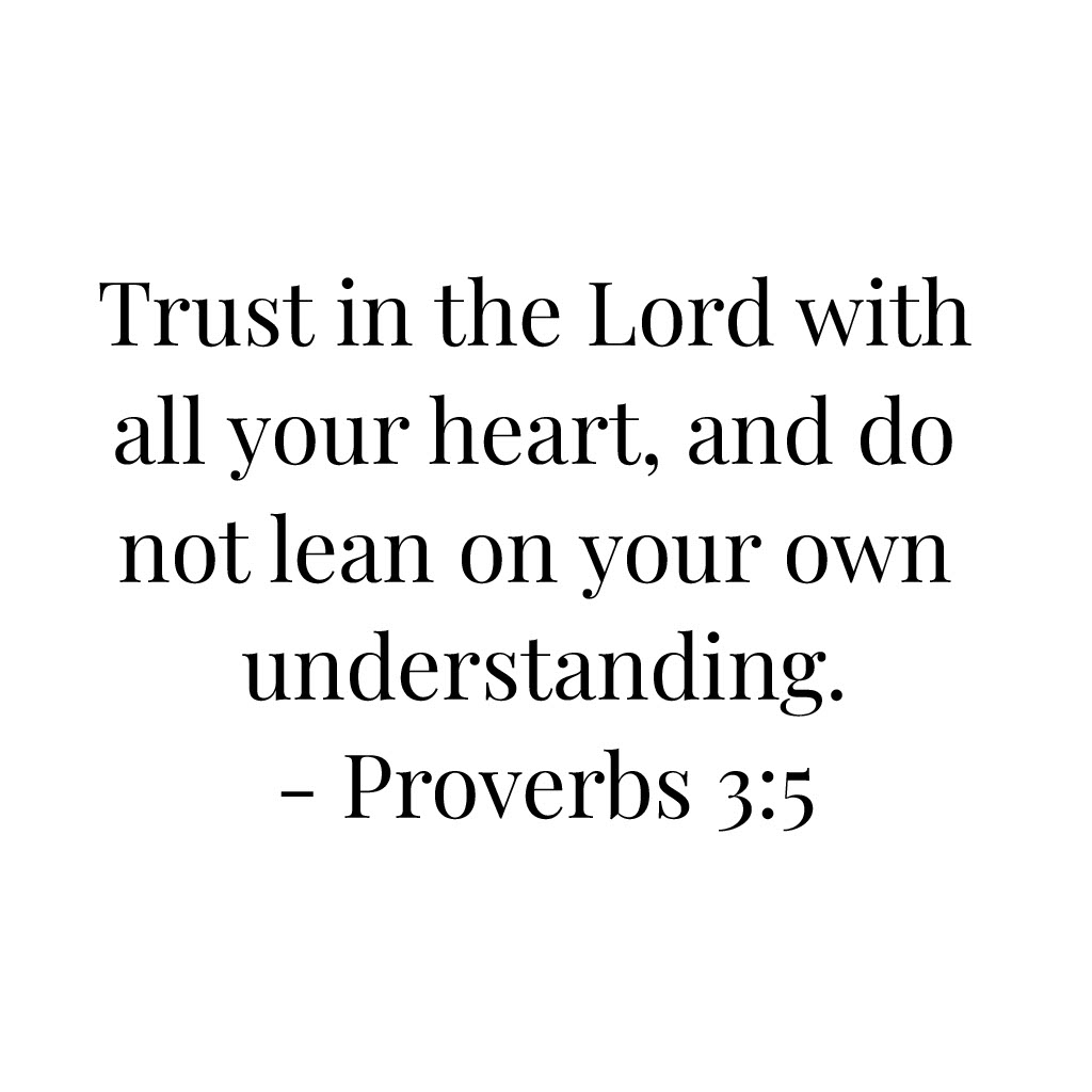 Proverbs 3v5