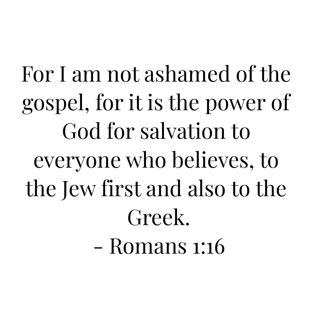 Romans 1v16