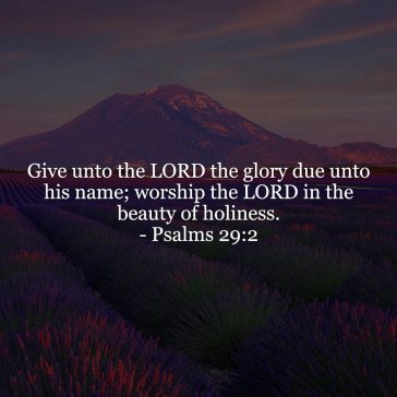 Psalms 29v2