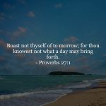 Proverbs 27v1