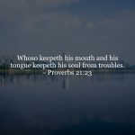 Proverbs 21v23