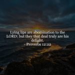 Proverbs 12v22