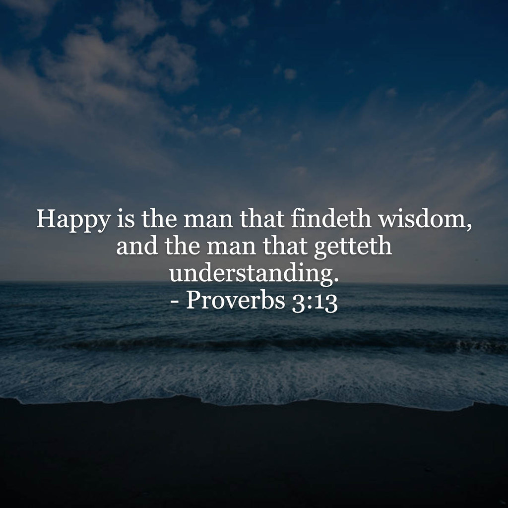Proverbs 3v13