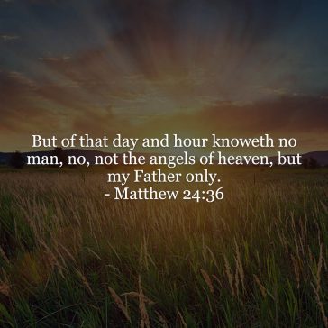 Matthew 24v36