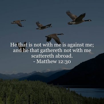 Matthew 12v30