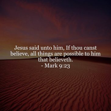 Mark 9v23