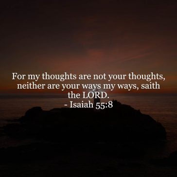 Isaiah 55v8