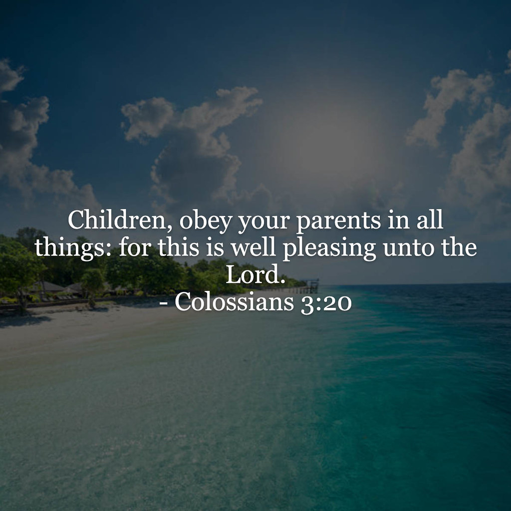 Colossians 3v20