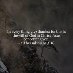1 Thessalonians 5v18