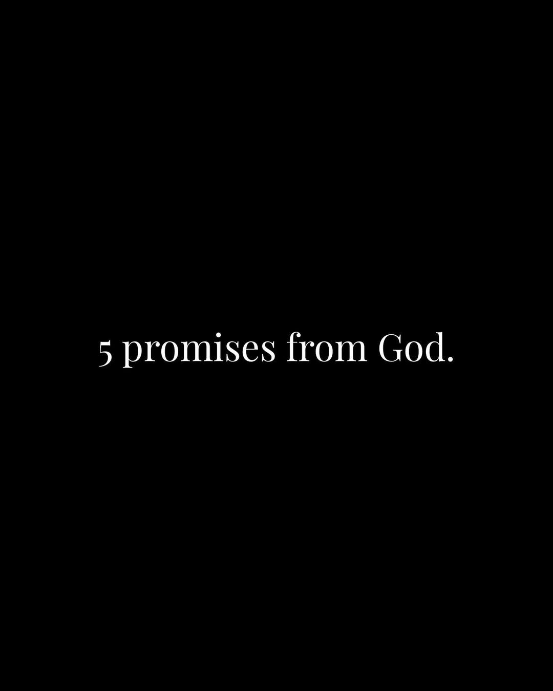 5 Promises from God