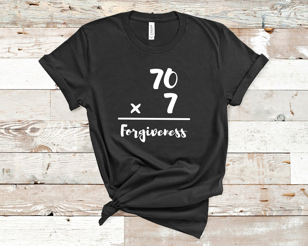 Matthew 18 22 Forgive Seventy Seven Times Christian Unisex T Shirt